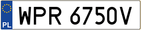 Truck License Plate
